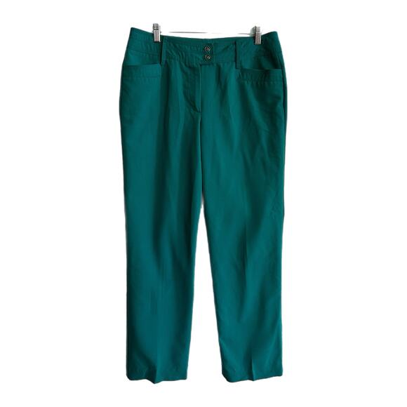 Dress Barn Women’s Teal Dress Pants, Size 10, Pre-owned - Picture 1 of 4